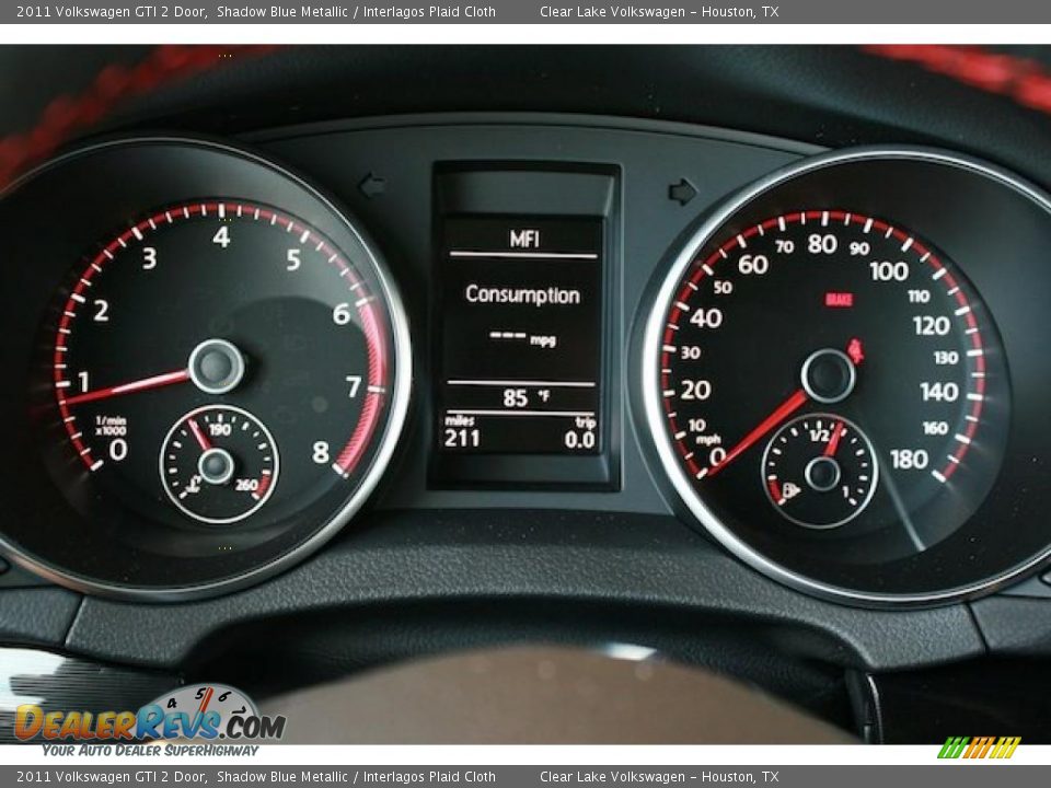 2011 Volkswagen GTI 2 Door Gauges Photo #17