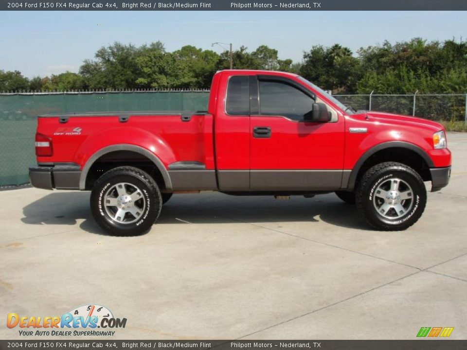 Bright Red 2004 Ford F150 FX4 Regular Cab 4x4 Photo #2