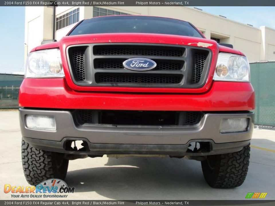 2004 Ford F150 FX4 Regular Cab 4x4 Bright Red / Black/Medium Flint Photo #9