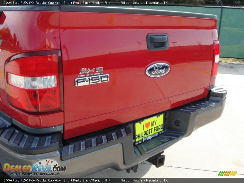 2004 Ford F150 FX4 Regular Cab 4x4 Bright Red / Black/Medium Flint Photo #22