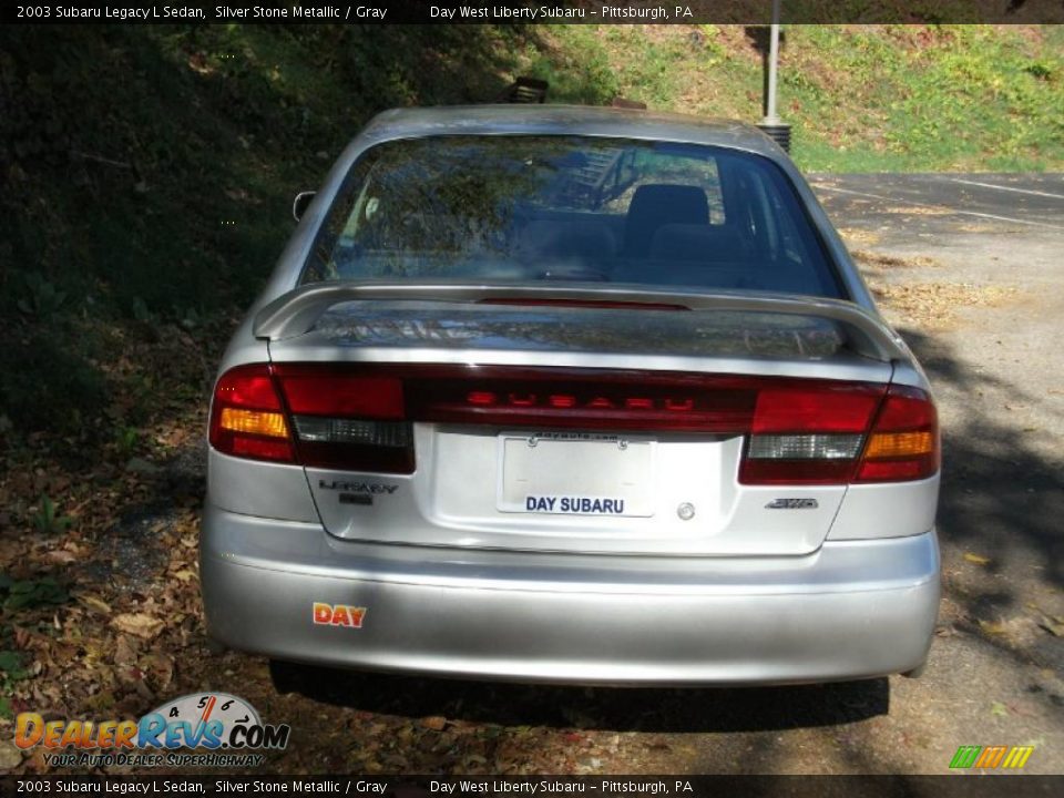 2003 Subaru Legacy L Sedan Silver Stone Metallic / Gray Photo #2