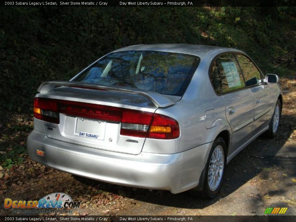 2003 Subaru Legacy L Sedan Silver Stone Metallic / Gray Photo #3