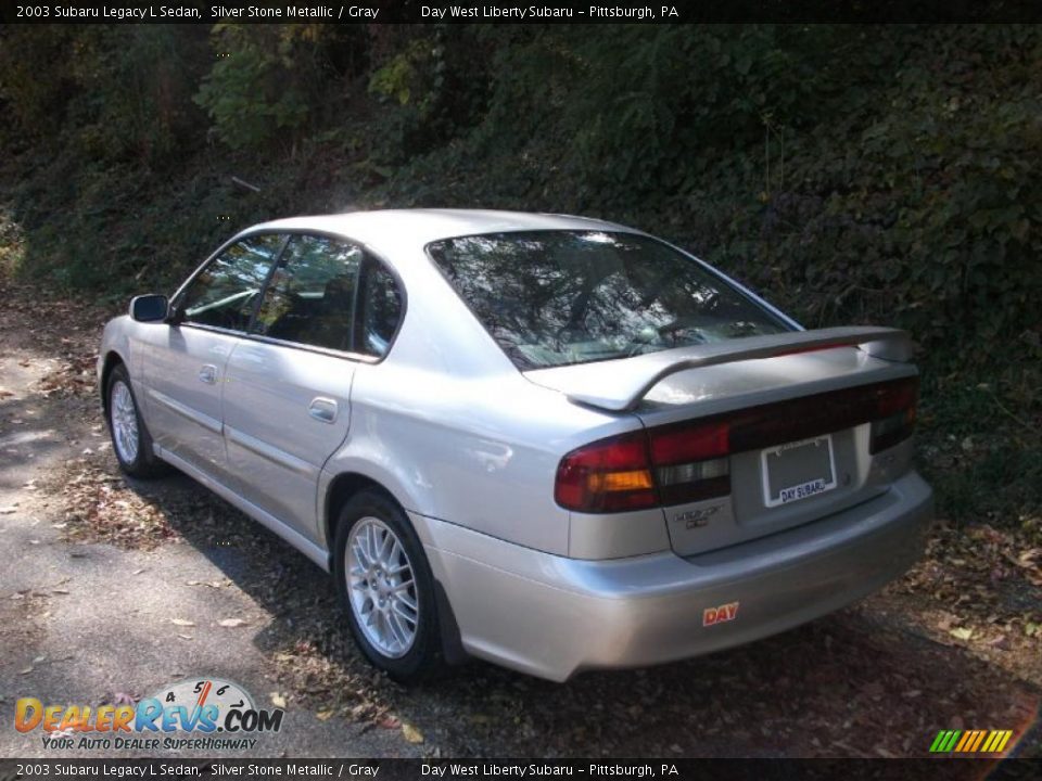 2003 Subaru Legacy L Sedan Silver Stone Metallic / Gray Photo #7