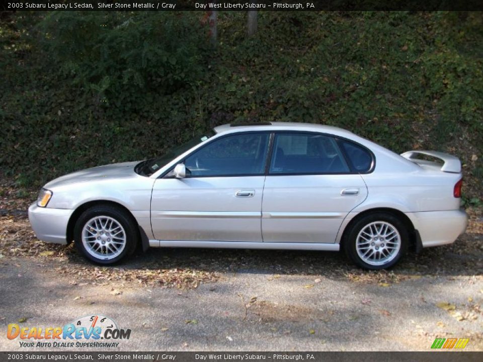 2003 Subaru Legacy L Sedan Silver Stone Metallic / Gray Photo #8