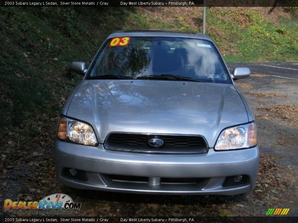 2003 Subaru Legacy L Sedan Silver Stone Metallic / Gray Photo #10