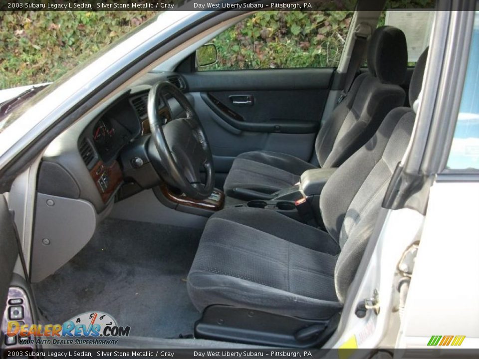2003 Subaru Legacy L Sedan Silver Stone Metallic / Gray Photo #12