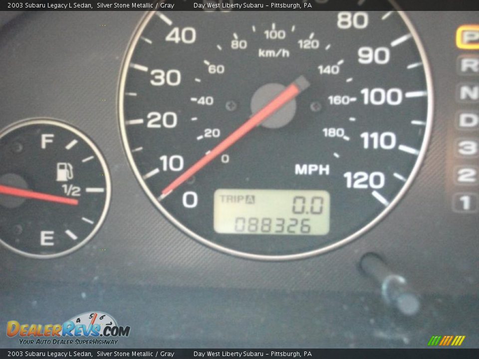 2003 Subaru Legacy L Sedan Silver Stone Metallic / Gray Photo #13