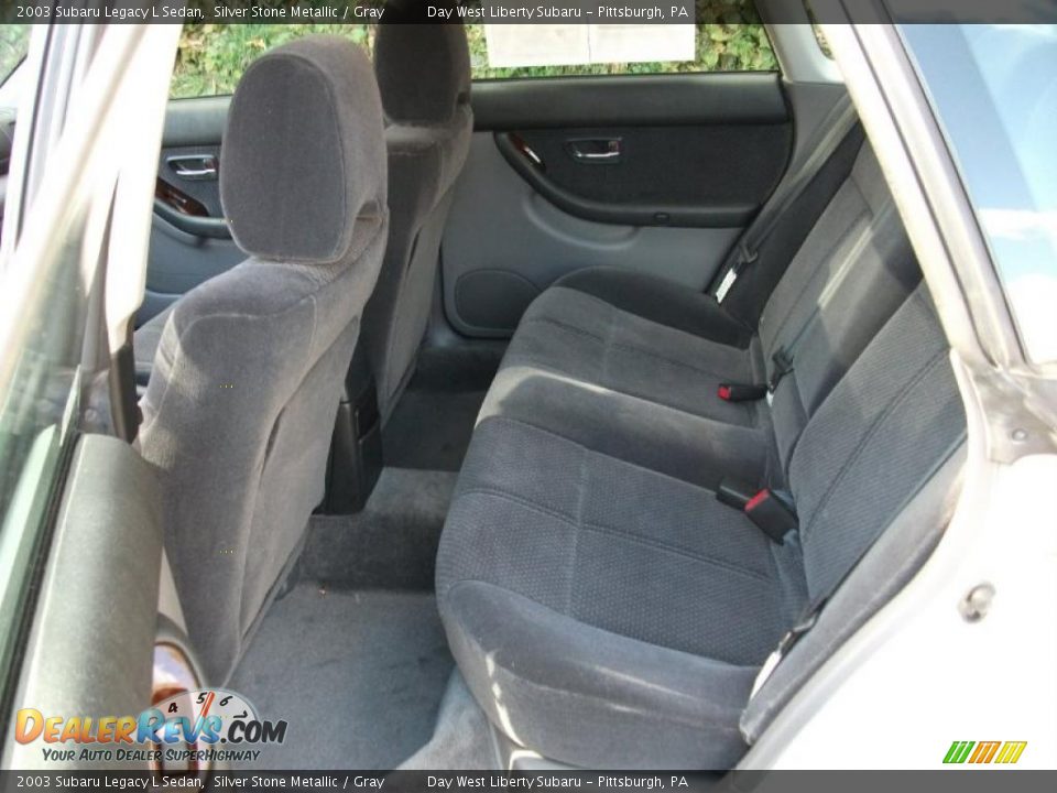 2003 Subaru Legacy L Sedan Silver Stone Metallic / Gray Photo #14