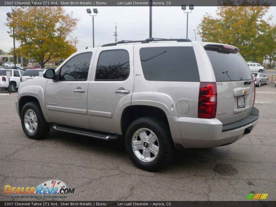 2007 Chevrolet Tahoe Z71 4x4 Silver Birch Metallic / Ebony Photo #4