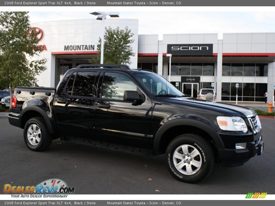 2008 Ford Explorer Sport Trac XLT 4x4 Black / Stone Photo #1