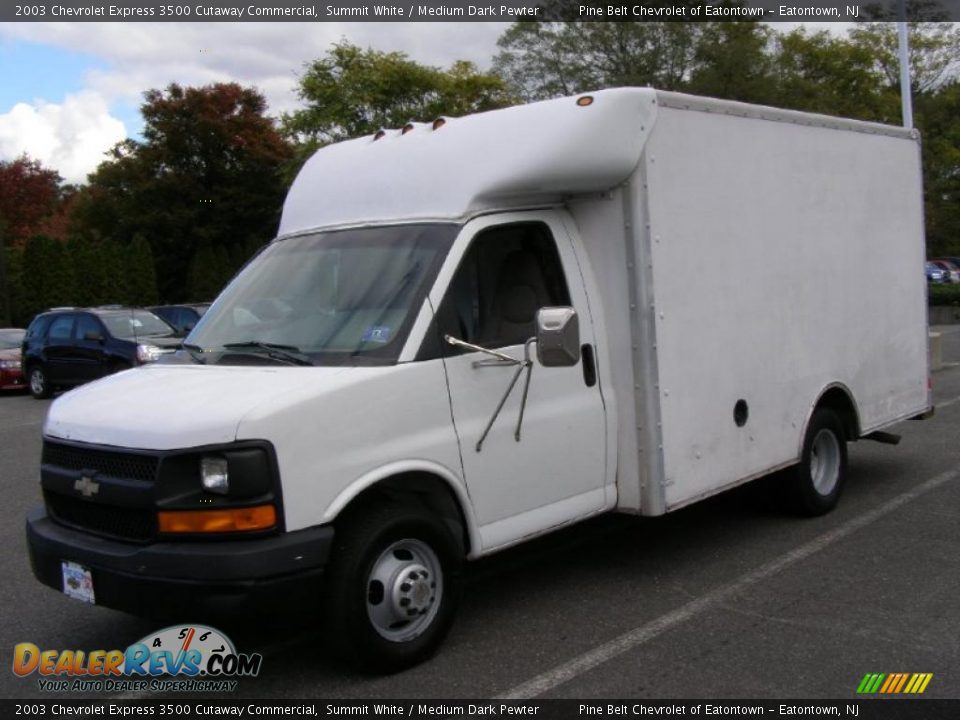 2003 Chevrolet Express 3500 Cutaway Commercial Summit White / Medium Dark Pewter Photo #1