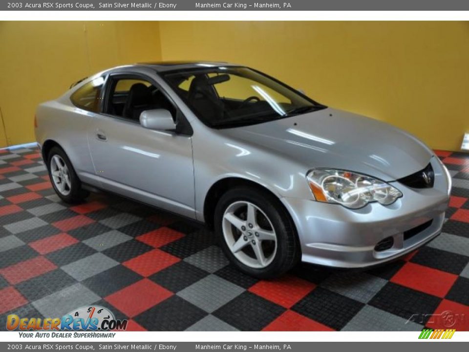 2003 Acura RSX Sports Coupe Satin Silver Metallic / Ebony Photo #1