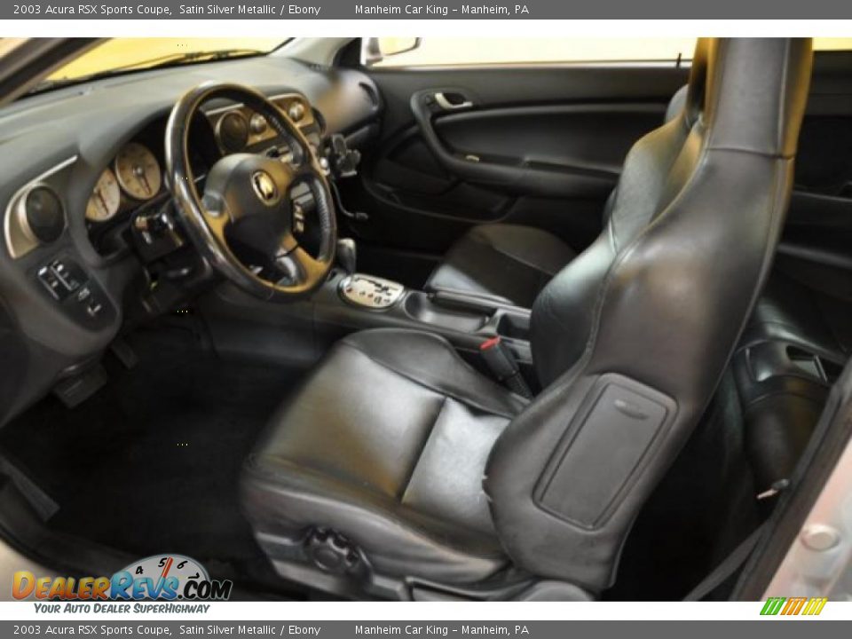 Ebony Interior - 2003 Acura RSX Sports Coupe Photo #10