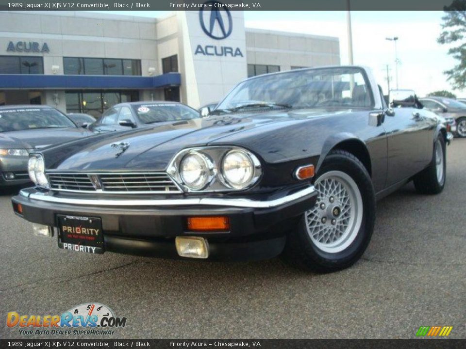 1989 Jaguar XJ XJS V12 Convertible Black / Black Photo #1