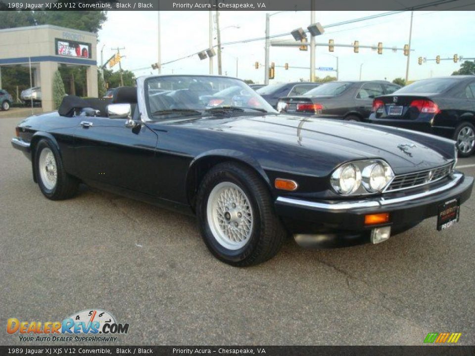 Black 1989 Jaguar XJ XJS V12 Convertible Photo #9