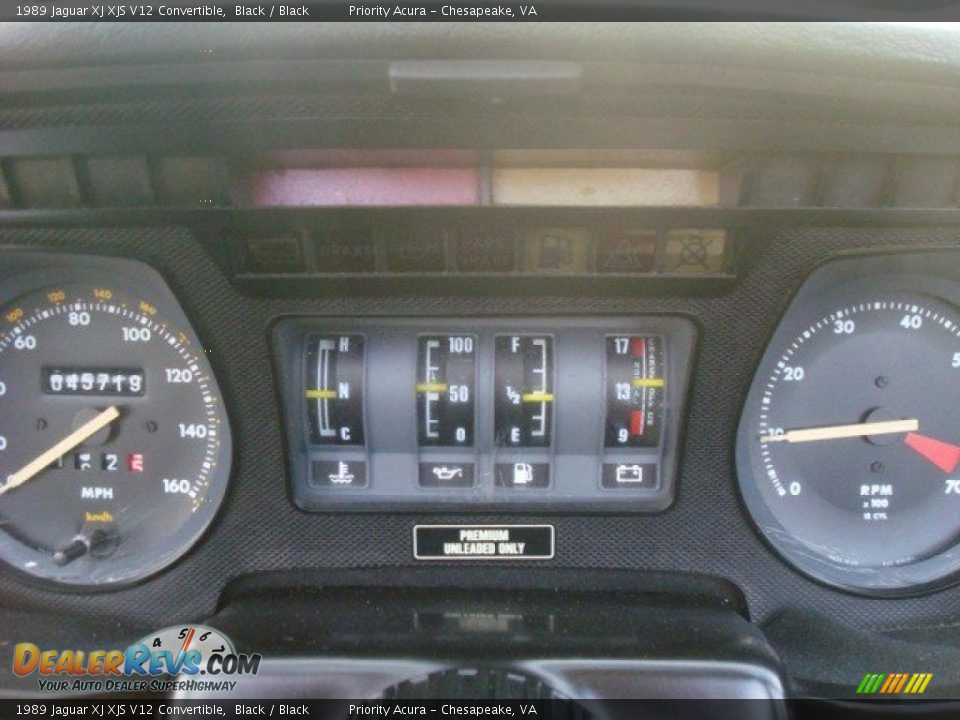 1989 Jaguar XJ XJS V12 Convertible Gauges Photo #21