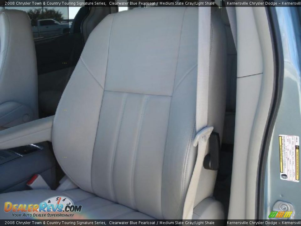 2008 Chrysler Town & Country Touring Signature Series Clearwater Blue Pearlcoat / Medium Slate Gray/Light Shale Photo #9