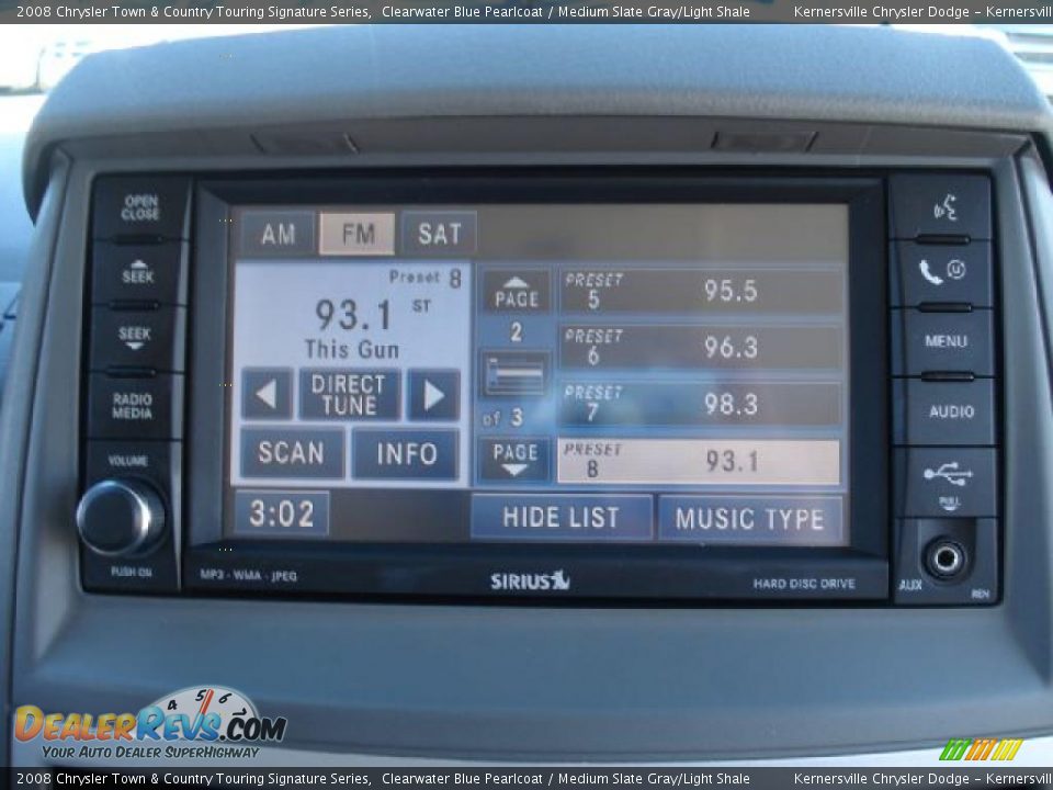 2008 Chrysler Town & Country Touring Signature Series Clearwater Blue Pearlcoat / Medium Slate Gray/Light Shale Photo #24