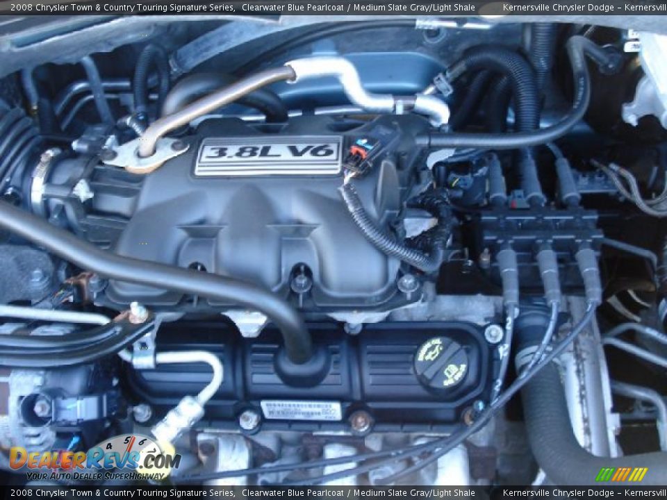 2008 Chrysler Town & Country Touring Signature Series Clearwater Blue Pearlcoat / Medium Slate Gray/Light Shale Photo #34
