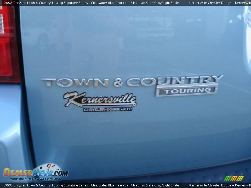 2008 Chrysler Town & Country Touring Signature Series Clearwater Blue Pearlcoat / Medium Slate Gray/Light Shale Photo #36