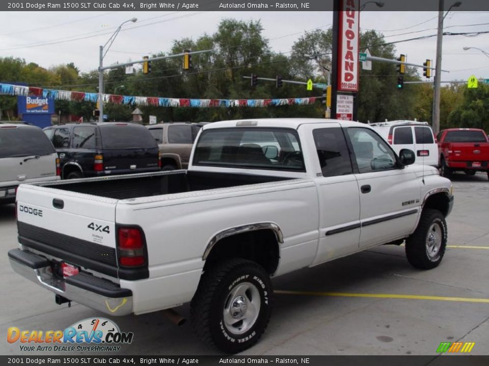 2001 Dodge Ram 1500 SLT Club Cab 4x4 Bright White / Agate Photo #4