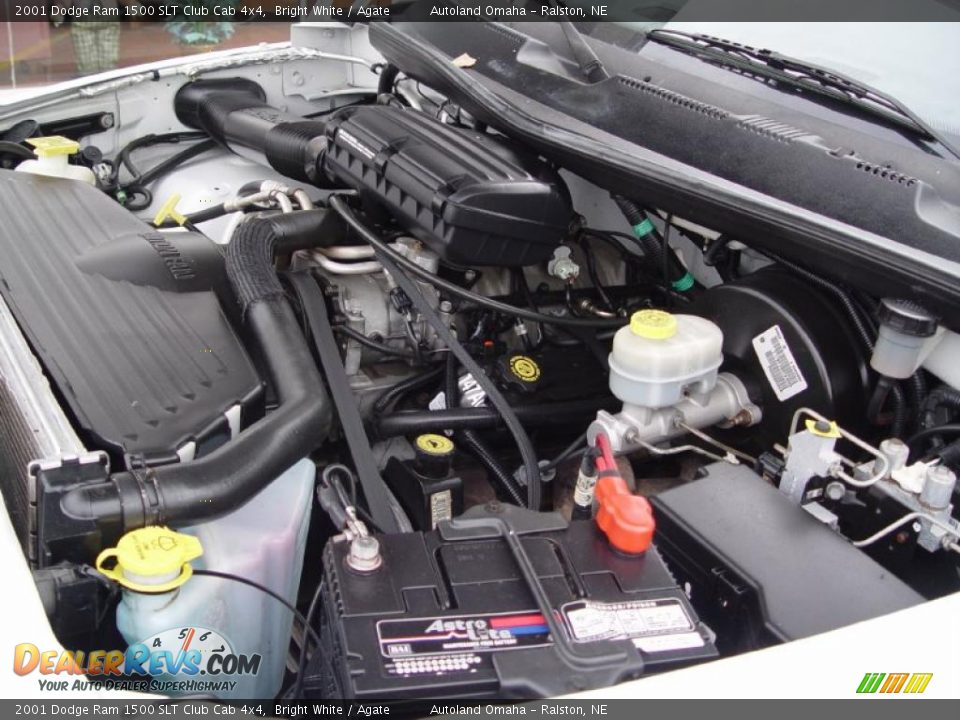 2001 Dodge Ram 1500 SLT Club Cab 4x4 5.2 Liter OHV 16-Valve V8 Engine Photo #22