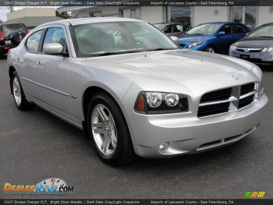 2007 Dodge Charger R/T Bright Silver Metallic / Dark Slate Gray/Light Graystone Photo #1