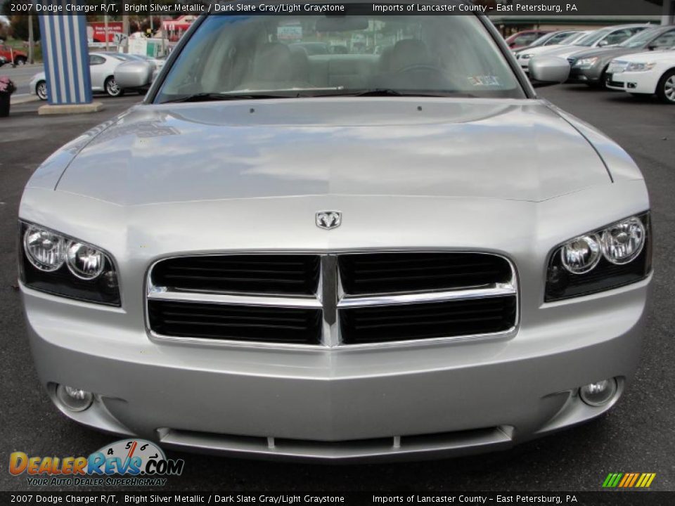 2007 Dodge Charger R/T Bright Silver Metallic / Dark Slate Gray/Light Graystone Photo #2