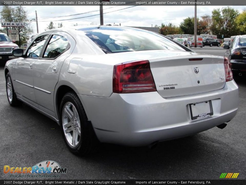 2007 Dodge Charger R/T Bright Silver Metallic / Dark Slate Gray/Light Graystone Photo #5