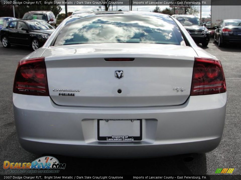 2007 Dodge Charger R/T Bright Silver Metallic / Dark Slate Gray/Light Graystone Photo #6