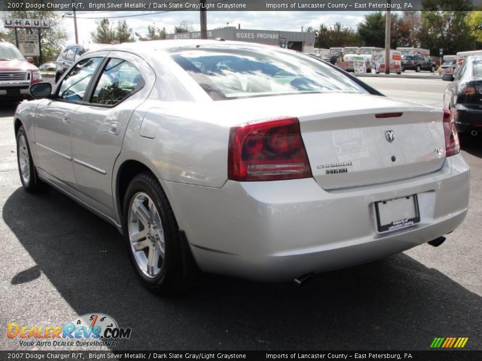 2007 Dodge Charger R/T Bright Silver Metallic / Dark Slate Gray/Light Graystone Photo #7