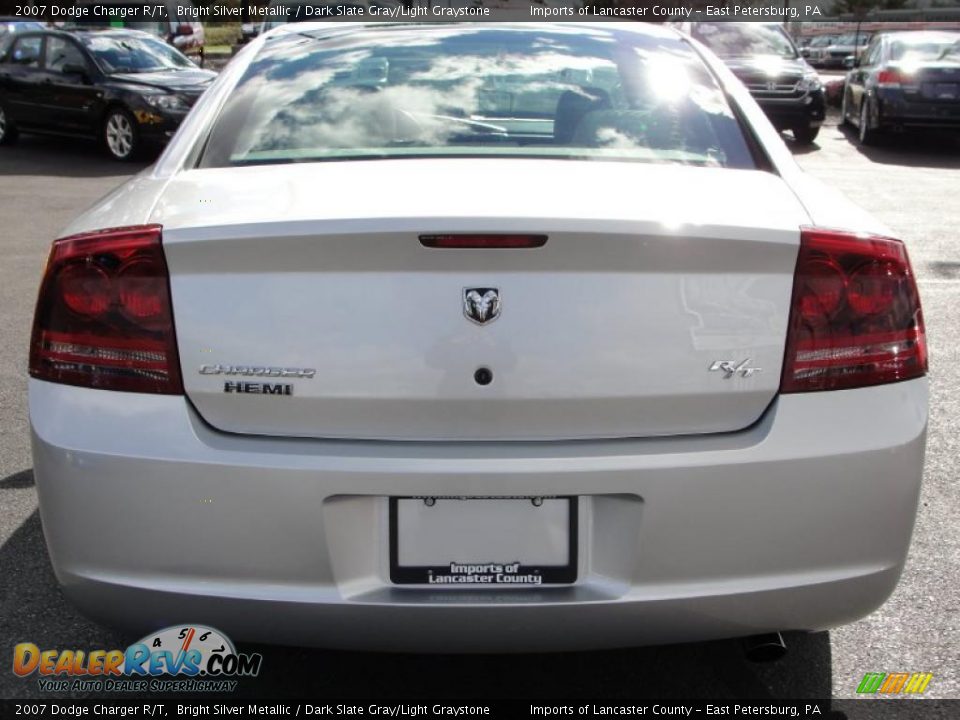 2007 Dodge Charger R/T Bright Silver Metallic / Dark Slate Gray/Light Graystone Photo #8