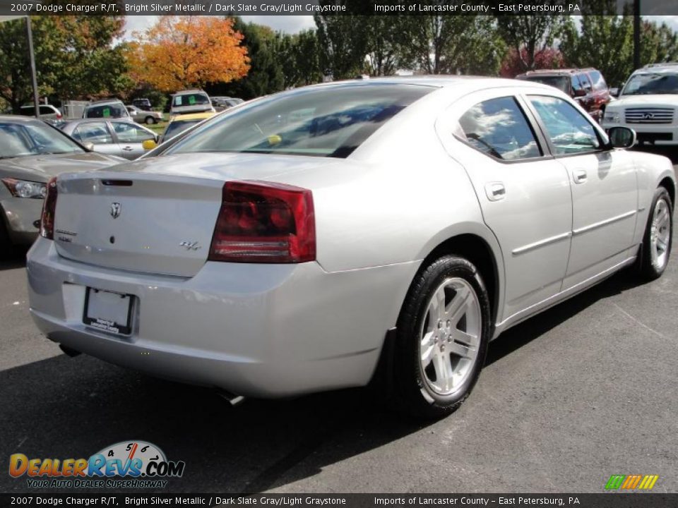 2007 Dodge Charger R/T Bright Silver Metallic / Dark Slate Gray/Light Graystone Photo #9