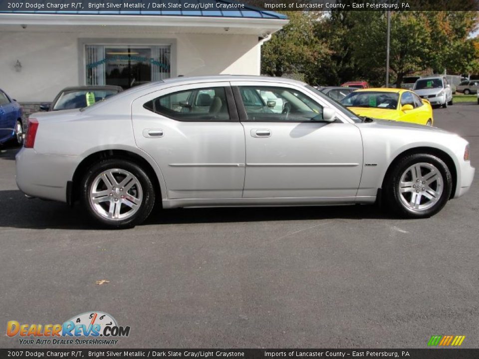 2007 Dodge Charger R/T Bright Silver Metallic / Dark Slate Gray/Light Graystone Photo #10