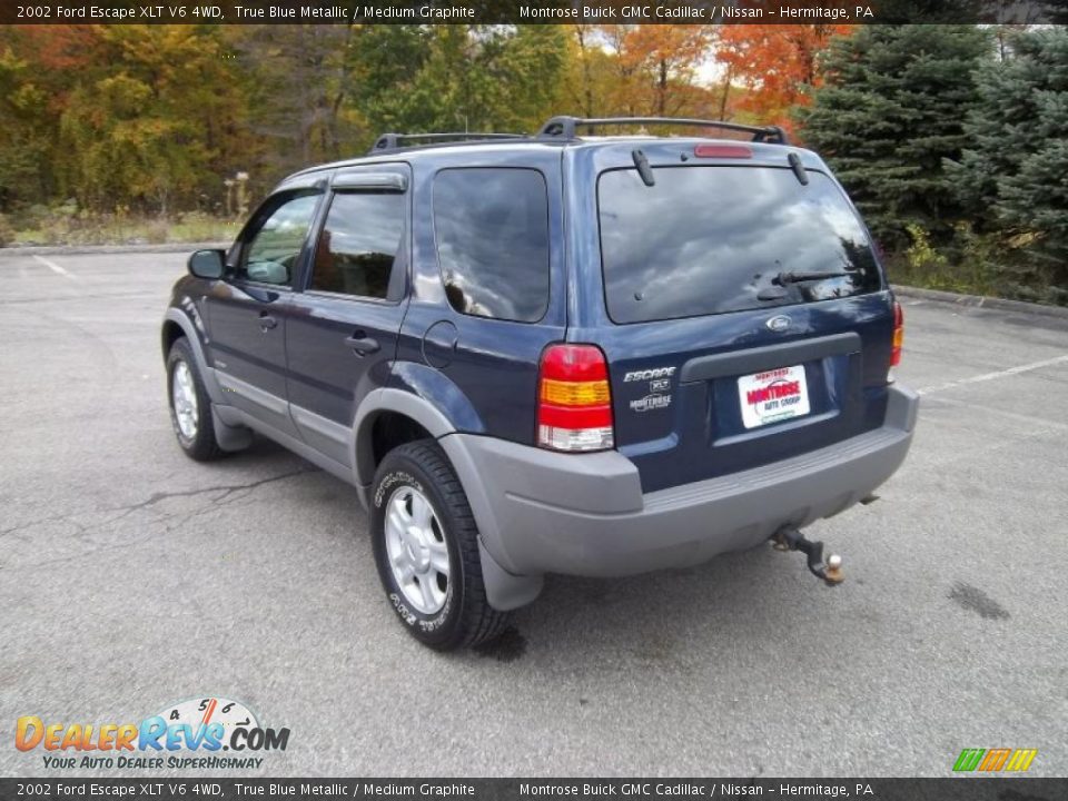 2002 Ford Escape XLT V6 4WD True Blue Metallic / Medium Graphite Photo #11