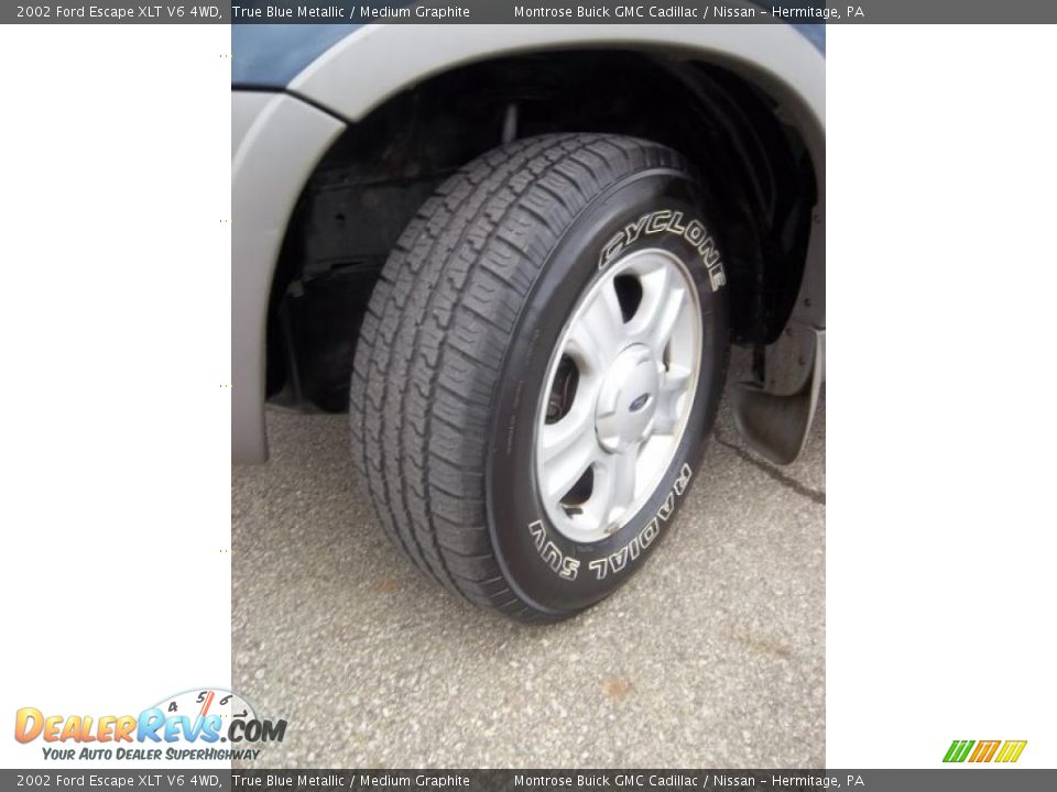 2002 Ford Escape XLT V6 4WD True Blue Metallic / Medium Graphite Photo #13