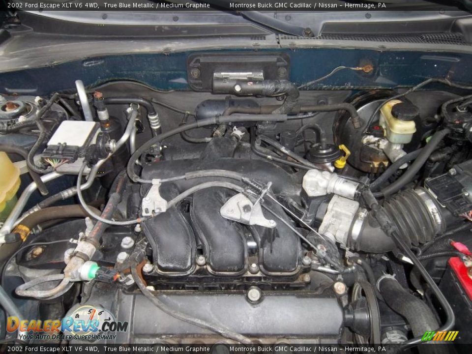 2002 Ford Escape XLT V6 4WD True Blue Metallic / Medium Graphite Photo #16