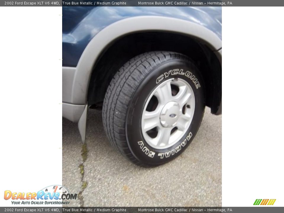2002 Ford Escape XLT V6 4WD True Blue Metallic / Medium Graphite Photo #17