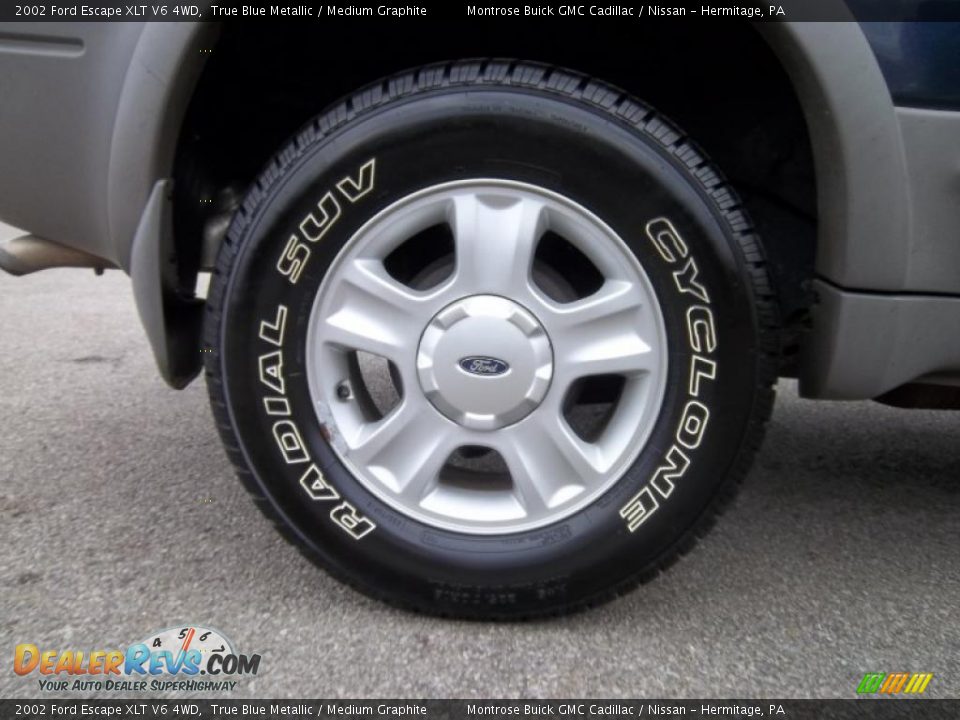 2002 Ford Escape XLT V6 4WD True Blue Metallic / Medium Graphite Photo #18