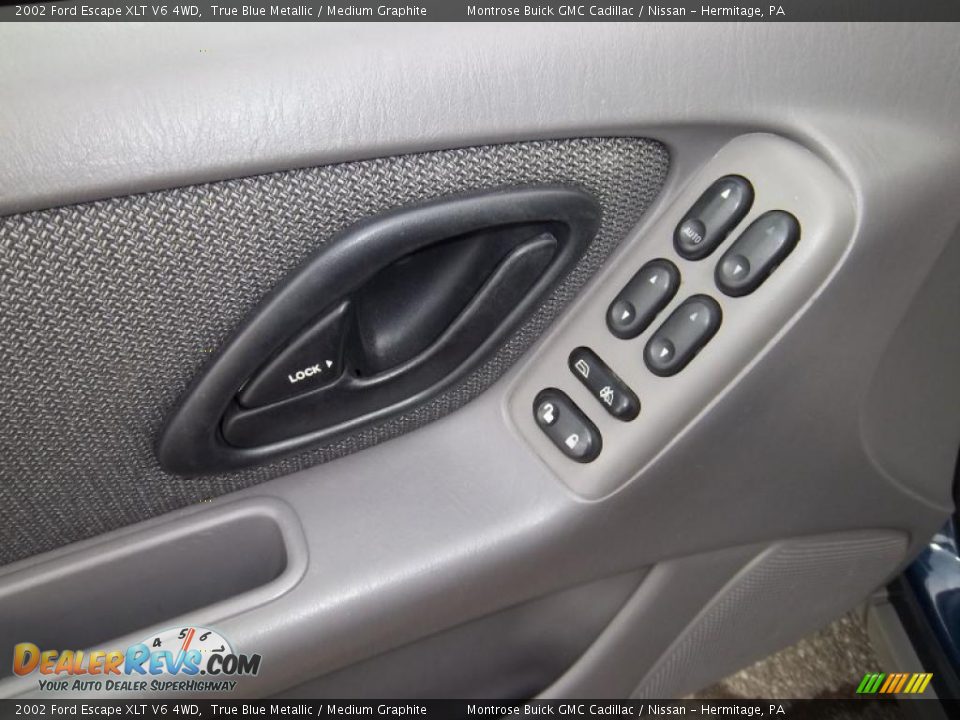 2002 Ford Escape XLT V6 4WD True Blue Metallic / Medium Graphite Photo #23