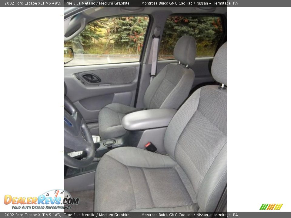 2002 Ford Escape XLT V6 4WD True Blue Metallic / Medium Graphite Photo #24