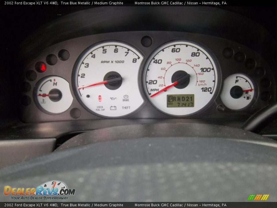 2002 Ford Escape XLT V6 4WD True Blue Metallic / Medium Graphite Photo #27