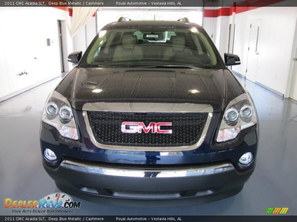 2011 GMC Acadia SLT Deep Blue Metallic / Cashmere Photo #6