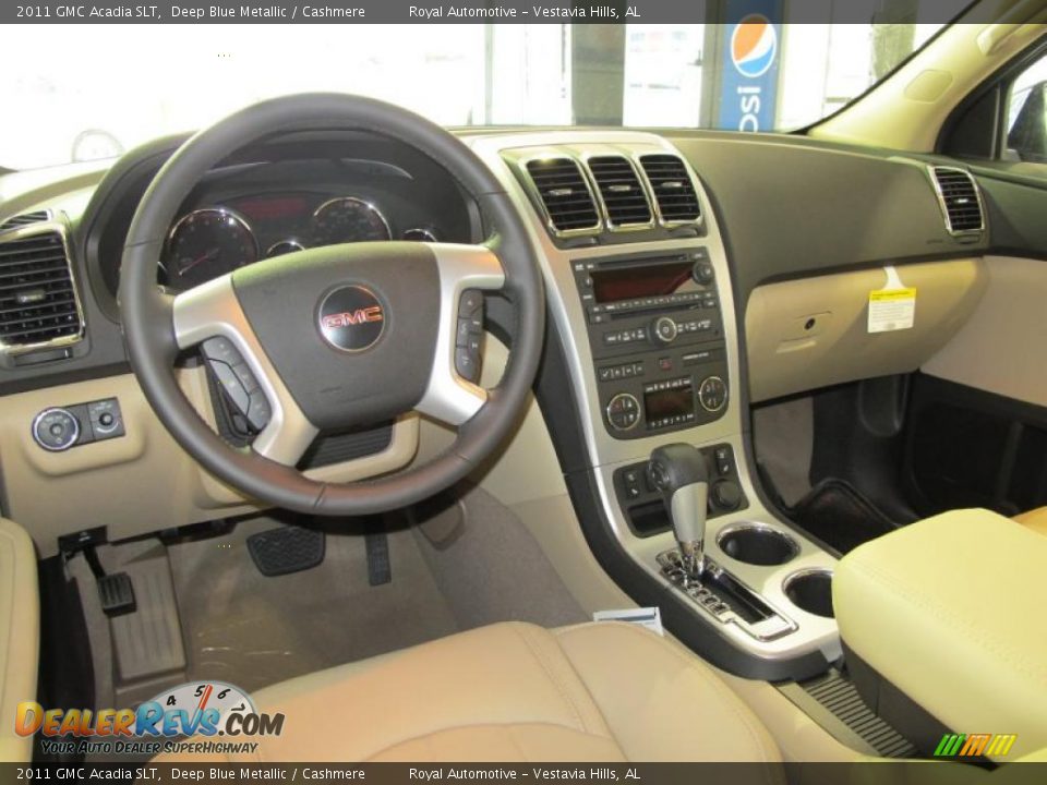 Cashmere Interior - 2011 GMC Acadia SLT Photo #12