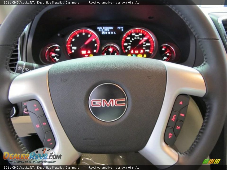 2011 GMC Acadia SLT Steering Wheel Photo #15