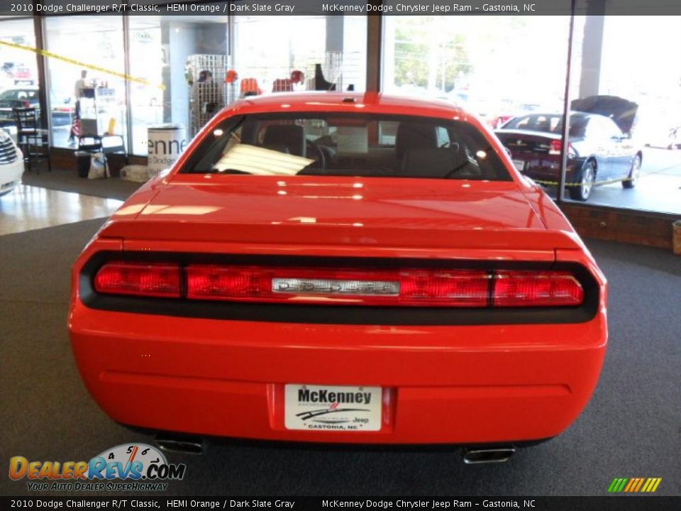 2010 Dodge Challenger R/T Classic HEMI Orange / Dark Slate Gray Photo #3