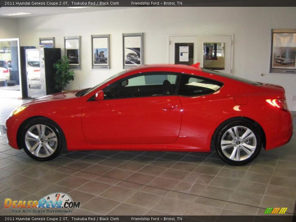 2011 Hyundai Genesis Coupe 2.0T Tsukuba Red / Black Cloth Photo #1