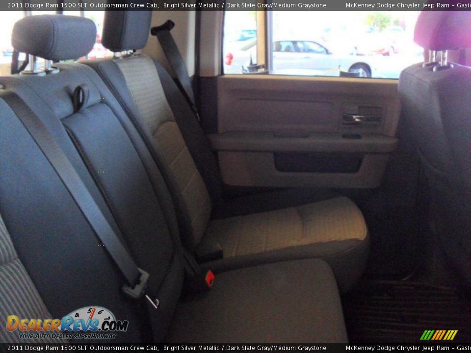 2011 Dodge Ram 1500 SLT Outdoorsman Crew Cab Bright Silver Metallic / Dark Slate Gray/Medium Graystone Photo #19