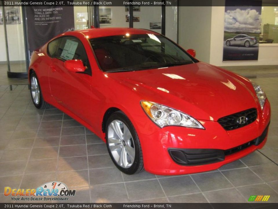 Front 3/4 View of 2011 Hyundai Genesis Coupe 2.0T Photo #4