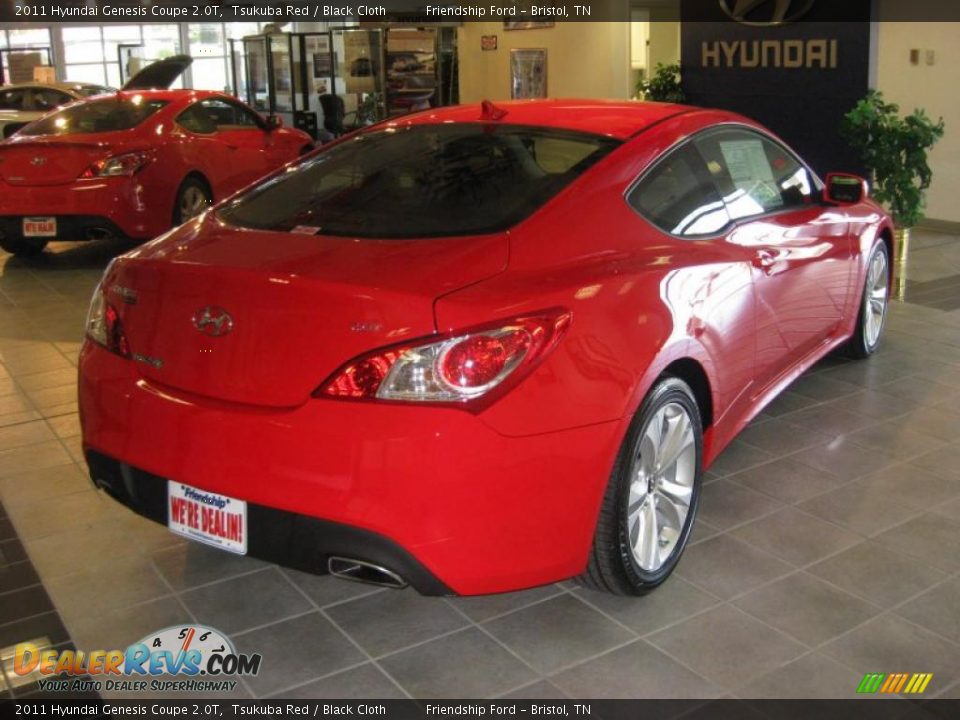 2011 Hyundai Genesis Coupe 2.0T Tsukuba Red / Black Cloth Photo #6